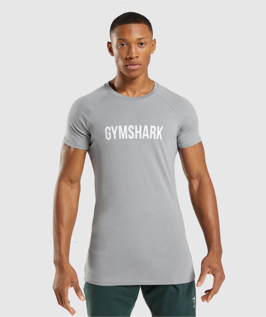 Panske Tricka Gymshark Apollo Siva | GC3180246